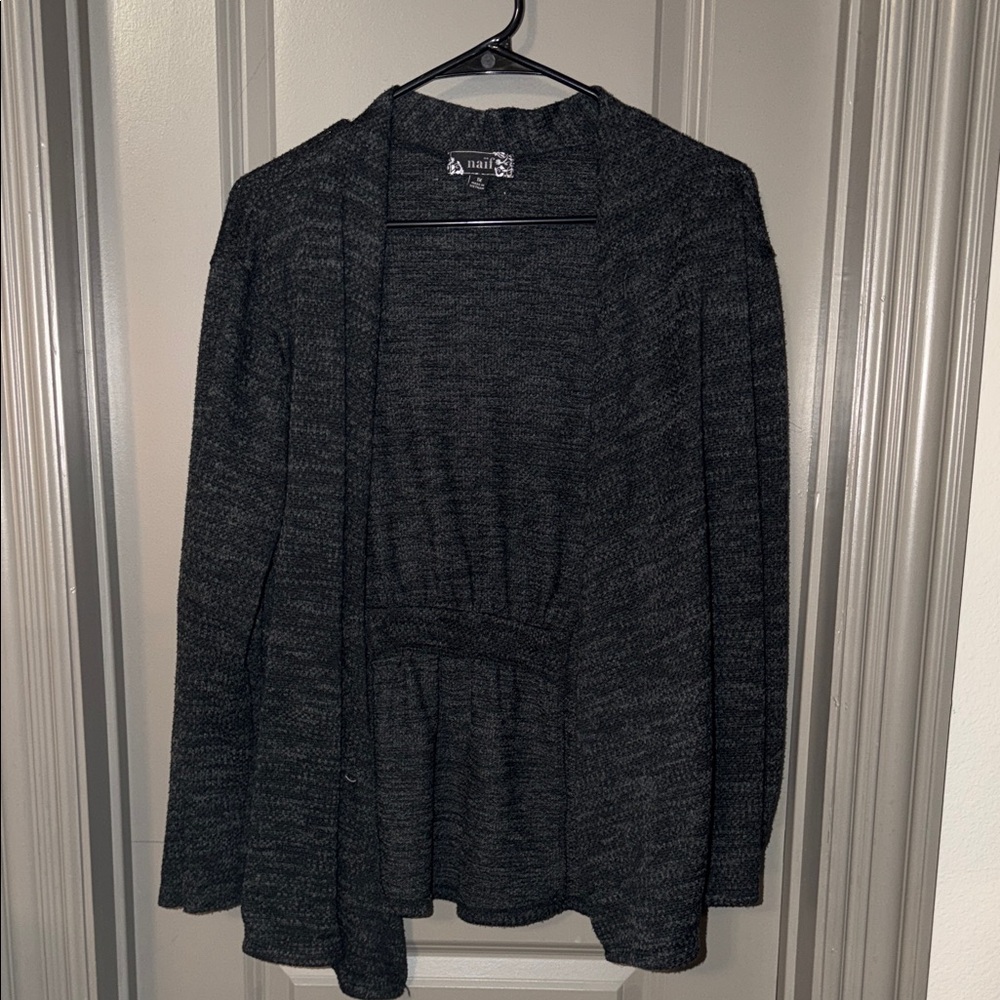 NAIF Charcoal Knit Cardigan